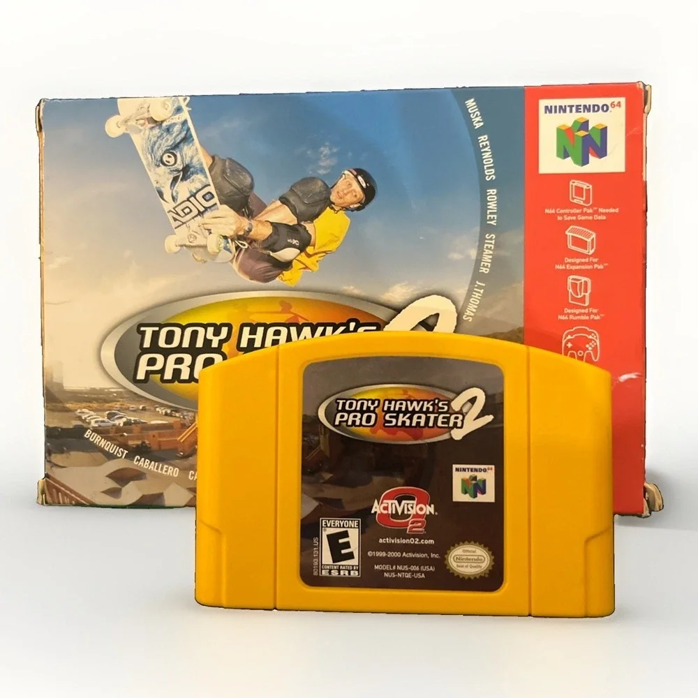 Activision Tony Hawk's Pro Skater 2 w/Box-No Manual-Nintendo 64